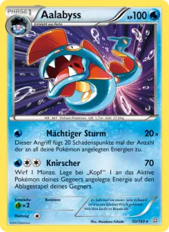 Pokémon-Karte Aalabyss 050/160