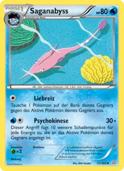 Pokémon-Karte Saganabyss 051/160