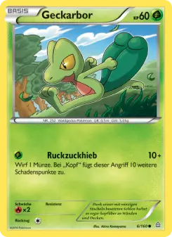 Pokémon-Karte Geckarbor 006/160