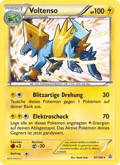 Pokémon-Karte Voltenso 061/160