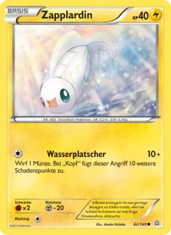 Pokémon-Karte Zapplardin 062/160