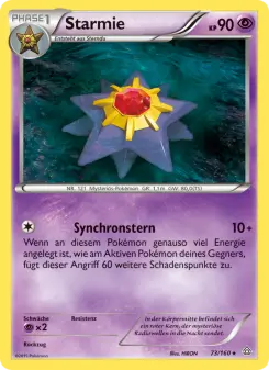 Pokémon-Karte Starmie 073/160