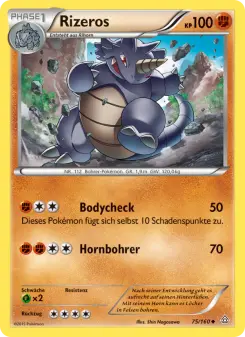 Pokémon-Karte Rizeros 075/160
