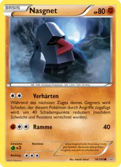 Pokémon-Karte Nasgnet 078/160