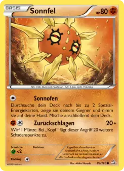 Pokémon-Karte Sonnfel 083/160
