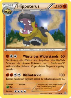 Pokémon-Karte Hippoterus 088/160