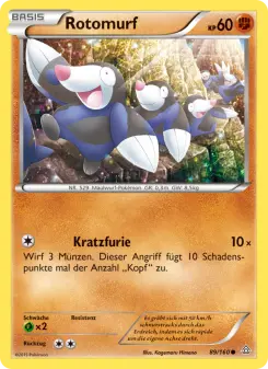Pokémon-Karte Rotomurf 089/160