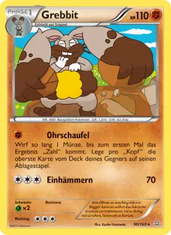 Pokémon-Karte Grebbit 090/160