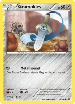 Pokémon-Karte Gramokles 098/160