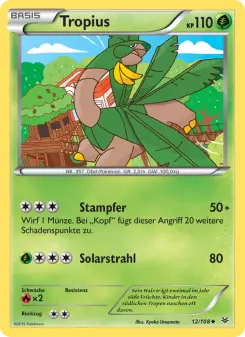 Pokémon-Karte Tropius 012/108