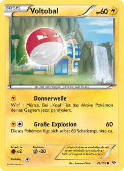 Pokémon-Karte Voltobal 021/108