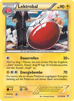 Pokémon-Karte Lektrobal 022/108