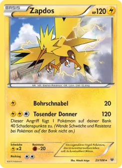Pokémon-Karte Zapdos 023/108