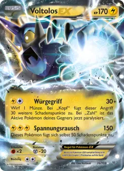 Pokémon-Karte Voltolos EX 026/108