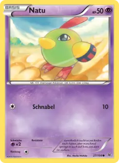 Pokémon-Karte Natu 027/108