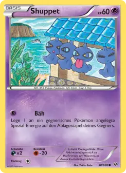 Pokémon-Karte Shuppet 030/108