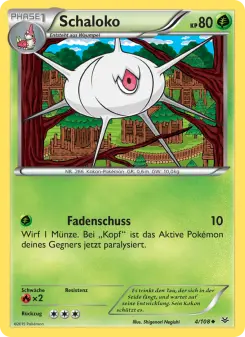 Pokémon-Karte Schaloko 004/108