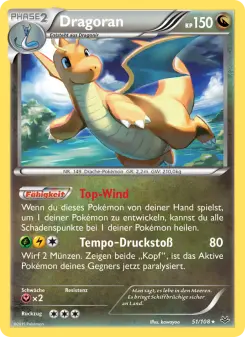 Pokémon-Karte Dragoran 051/108