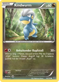 Pokémon-Karte Kindwurm 054/108