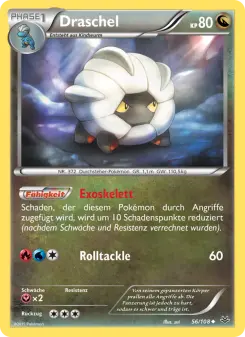 Pokémon-Karte Draschel 056/108
