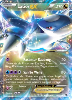 Pokémon-Karte Latios EX 058/108