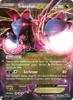 Pokémon-Karte Trikephalo EX 062/108