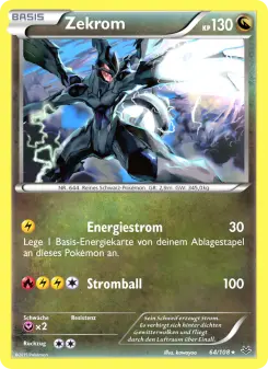 Pokémon-Karte Zekrom 064/108