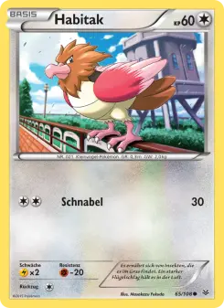 Pokémon-Karte Habitak 065/108