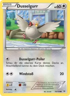 Pokémon-Karte Dusselgurr 078/108