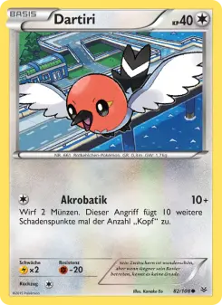 Pokémon-Karte Dartiri 082/108