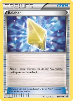 Pokémon-Karte Beleber 088/108