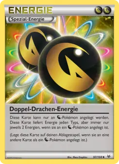 Pokémon-Karte DoppelDrachenEnergie 097/108