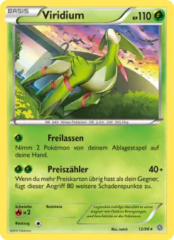 Pokémon-Karte Viridium 012/098