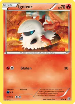 Pokémon-Karte Ignivor 016/098