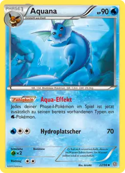 Pokémon-Karte Aquana 022/098