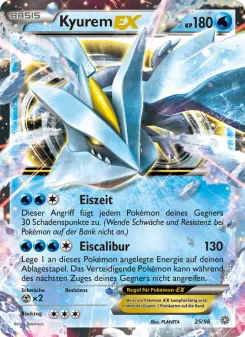 Pokémon-Karte Kyurem EX 025/098