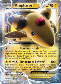 Pokémon-Karte Ampharos EX 027/098