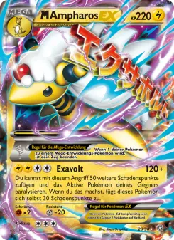 Pokémon-Karte M-Ampharos EX 028/098