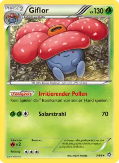 Pokémon-Karte Giflor 003/098