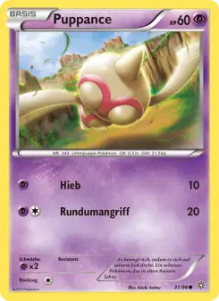 Pokémon-Karte Puppance 031/098