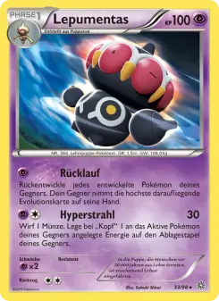 Pokémon-Karte Lepumentas 033/098