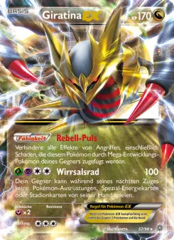 Pokémon-Karte Giratina EX 057/098