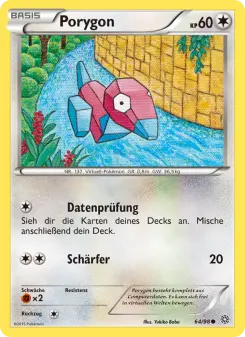 Pokémon-Karte Porygon 064/098