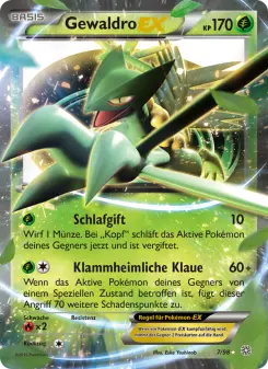 Pokémon-Karte Gewaldro EX 007/098
