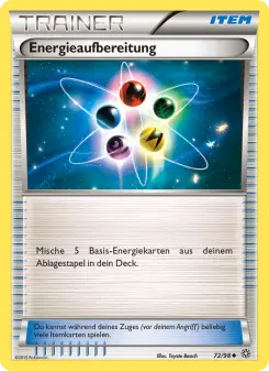 Pokémon-Karte Energieaufbereitung 072/098