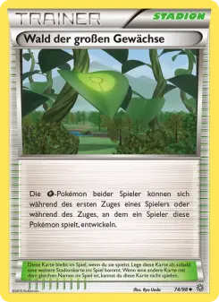 Pokémon-Karte Wald der großen Gewächse 074/098