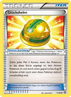Pokémon-Karte Glückshelm 077/098