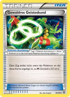 Pokémon-Karte Gewaldros Geistesbund 080/098