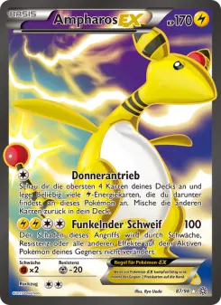 Pokémon-Karte Ampharos EX 087/098
