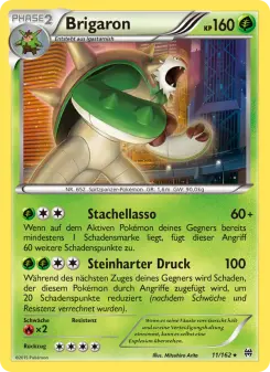 Pokémon-Karte Brigaron 011/162